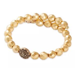 Disney Alex & Ani Beauty and The Beast Gold Pearl Wrap Bracelet